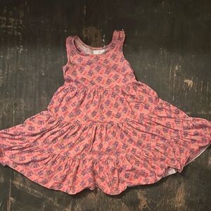 Hanna Andersson girls pink tank dress - size 3T